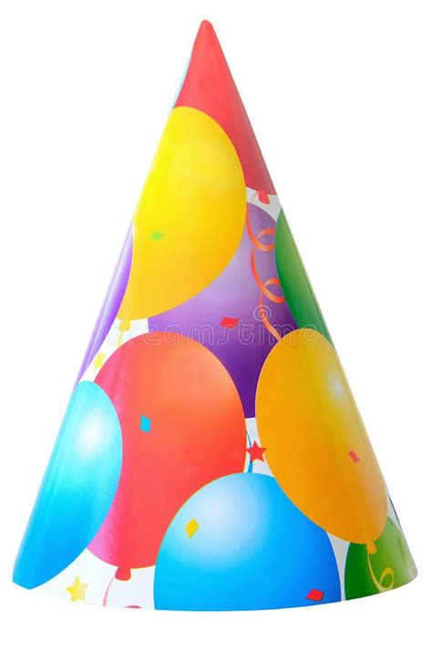 Birthday party hat. Color full balloons on birthday party hat isolated on white , #SPONSORED, # ...