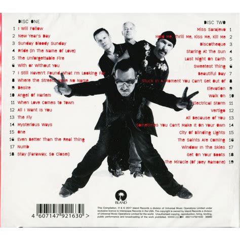 Greatest hits by U2, CD x 2 with techtone11 - Ref:119025029