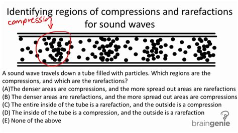 7.2.3.3 Identifying regions of compressions and rarefactions for sound waves - YouTube