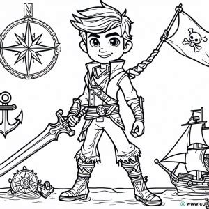 Zak Storm characters coloring page Download or Print for free