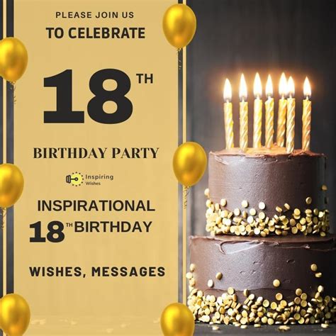 Inspirational 18th Birthday Wishes, Messages - Inspiring Wishes