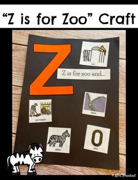 Z is for Zoo | Alphabet Crafts by Mrs Preschool | TPT