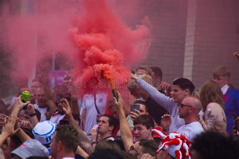 England Football Fans Outside Wembley Stadium for the Euro 2020 Final Editorial Photography ...