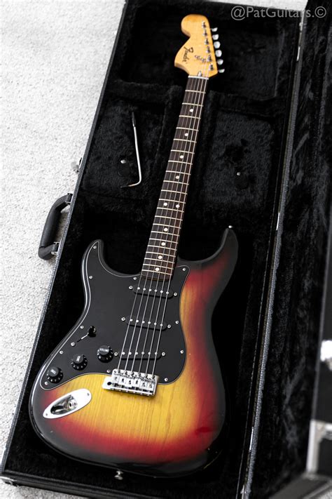 Fender 1976 Stratocaster Left Handed In Sunburst. Lefty LH 1970's Guitar For Sale