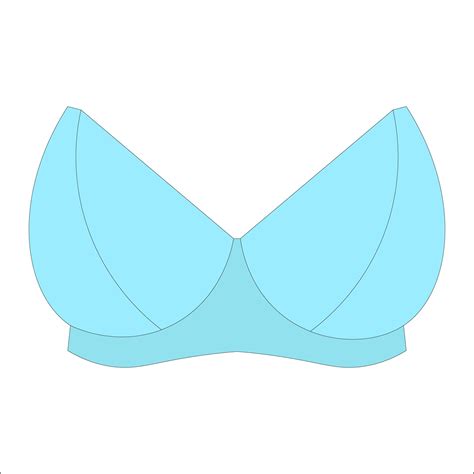 Bra Cup Pattern - 13 Free PDF Printables | Printablee | Sports bra ...