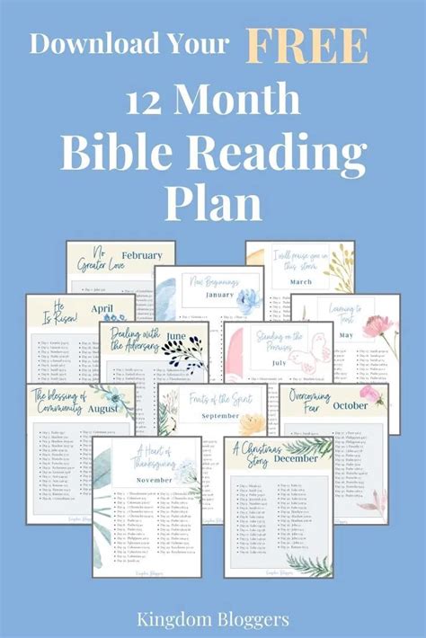 Free Printable Bible Reading Plans for Beginners | Printable bible reading plans, Year bible ...