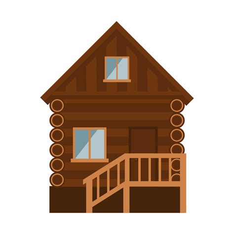 wooden house cartoon vector illustration isolated object 6363705 Vector ...