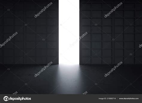 Rendering Silhouette Interior Open Door Factory — Stock Photo © phonlamai #215692714