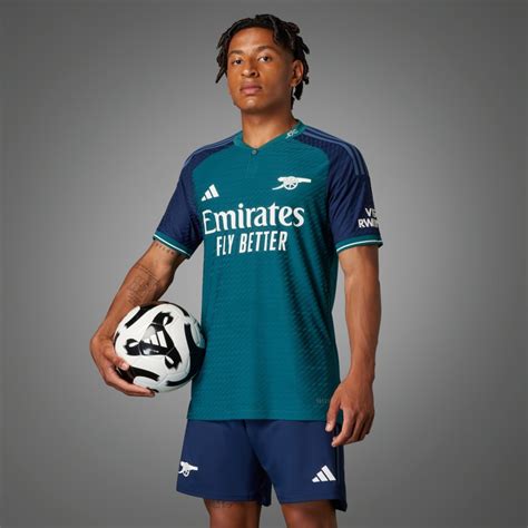 adidas Arsenal 23/24 Third Authentic Jersey - Green | Men's Soccer ...