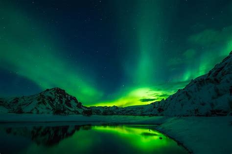 Green Iceland northern lights Photograph by Artpics - Pixels