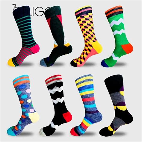 Aliexpress.com : Buy BTLIGE New Printed Cycling Socks Men Knee High Funny Sport Socks Women ...