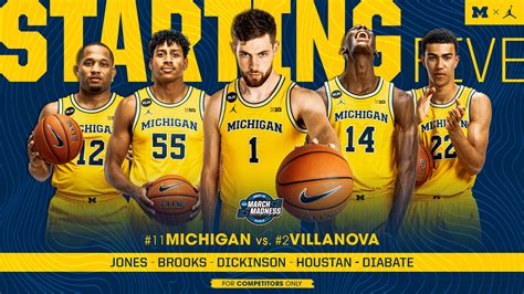 Michigan Men's Basketball on Twitter: "The first 🖐️ Wolverines on the ...