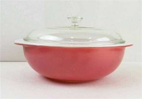 Vtg Pyrex Glass #024 Covered Round Casserole Baking Dish 2 Quart Flamingo Pink | eBay | Pyrex ...