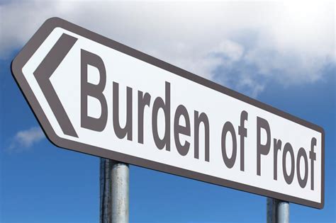 Burden Of Proof - Free of Charge Creative Commons Highway Sign image