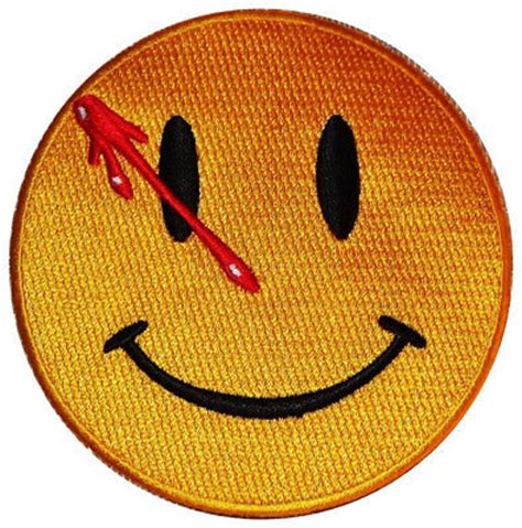 The Watchmen Smiley Face 3 1/2 Diameter Embroidered | Etsy