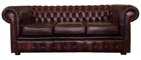 Genuine Leather Chesterfield Three & Two Seater Sofa in Antique Oxblood Red 8438640125128 | eBay