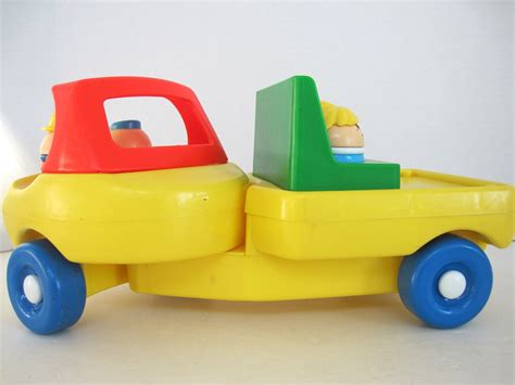 Vintage Plastic Truck Flatbed Trailer Toy With Seat Little - Etsy