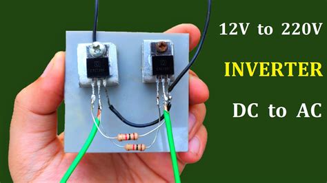 12v DC to 220v AC Converter Inverter - School Project Idea 2020 - YouTube