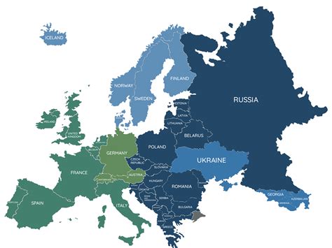 Team map europe colours - AMACORE