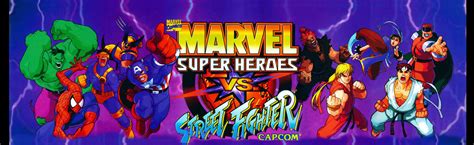 Marvel Super Heroes vs Street Fighter Arcade Marquee – 26″ x 8″