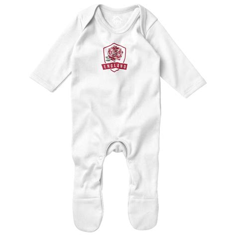 England Rugby Badge Romper Suit, Sleepsuit for Babies Sleep Suit Baby Grow Boys Girls Gift ...