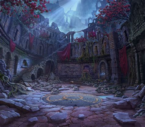 Old arena, Sergey Lameyko | Fantasy landscape, Fantasy art landscapes, Fantasy places