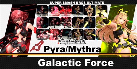 SSBU Mod: Pyra / Mythra (Galactic Force) by Hanxulz on DeviantArt