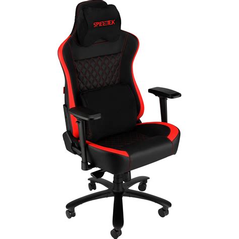 Spieltek 400 Series Gaming Chair (Black and Red) GC-400L-BR B&H