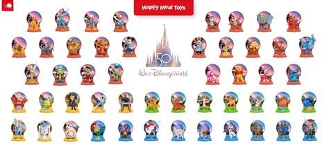 McDonald's Happy Meal 50th Anniversary Disney Toys List (Every Character!)