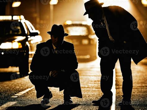 photo of serious detective man in crime scene, generative AI 28059980 Stock Photo at Vecteezy