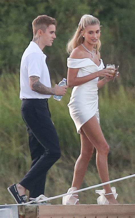 Hailey Bieber's Dress Turns Heads During Rehearsal Dinner With Justin