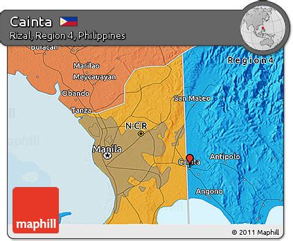 Free Political 3D Map of Cainta