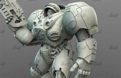 Marine StarCraft 3D Printed Model Stl – 3d printing models | Starcraft ...