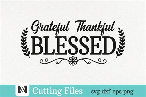 Grateful Thankful Blessed Svg, Grateful Svg, Thankful Svg, Blessed Svg ...