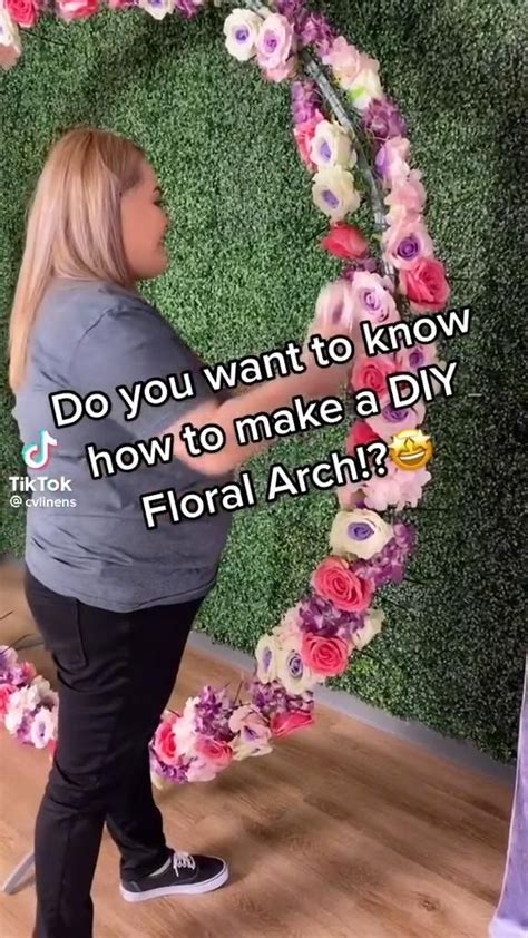 How to make a DIY Floral Arch | Diy wedding, Diy wedding decorations ...