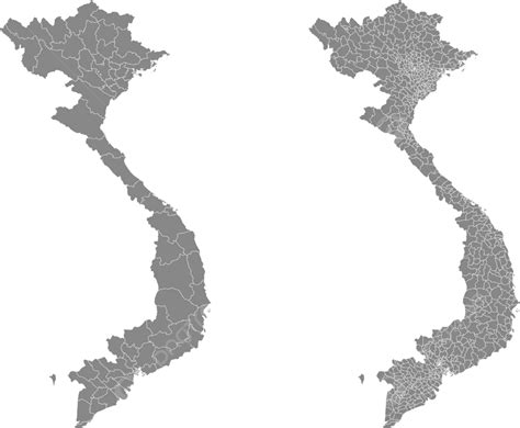 Administrative Regions And Areas Of Vietnam Depicted In Vector Map Vector, Regions Map, Official ...
