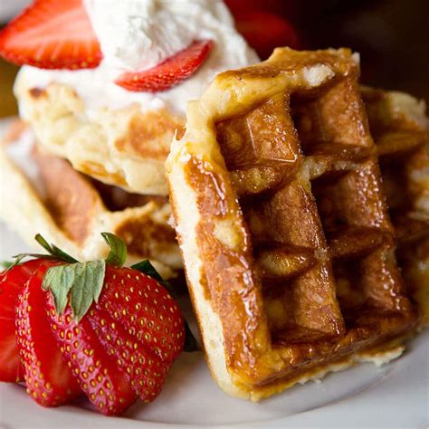 Traditional Belgian Liege Waffle Recipe - Ashlee Marie - real fun with real food