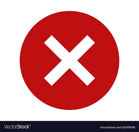 Icon close button Royalty Free Vector Image - VectorStock