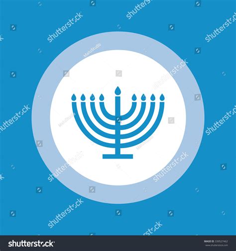 Menorah Symbol Vector Illustration Stock Vector (Royalty Free) 339527462 | Shutterstock