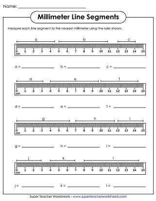 Measuring Line Segments (Printable) Measurement Preschool, Measurement ...