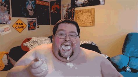 Fat Guy Eating GIF - Find & Share on GIPHY