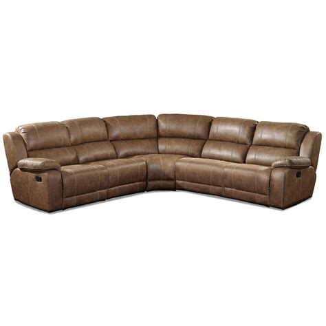 Leather sectional sofa chaise recliner | Hawk Haven