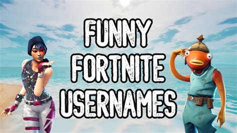 Funny Fortnite Usernames 😂 Hilarious + Inappropriate Names - YouTube