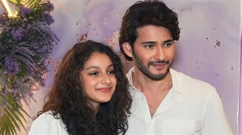 Mahesh Babu twins with daughter Sitara in white as they attend party ...