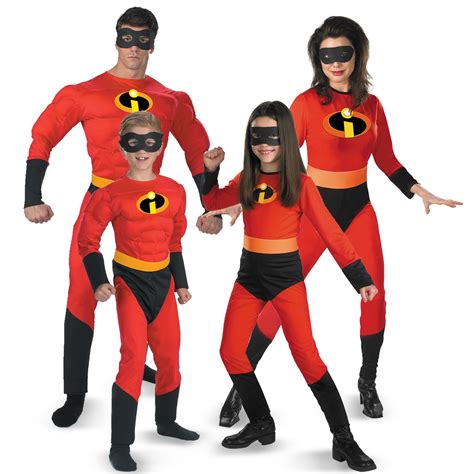 The Incredibles Family Group Halloween Costumes