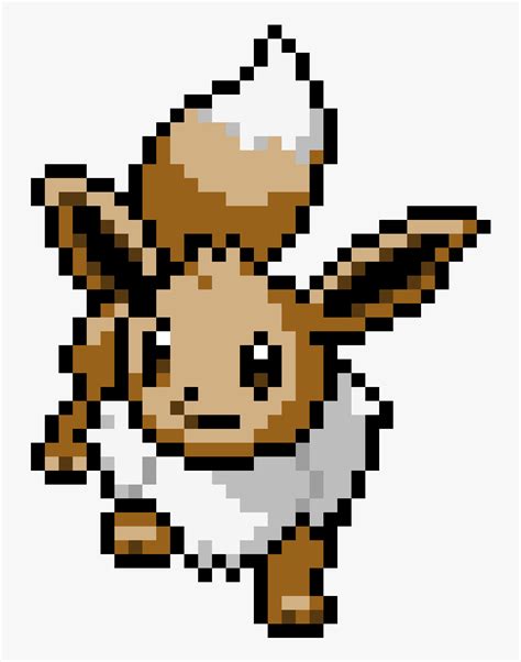 Pokemon Pixel Art Grid Eevee Evolutions