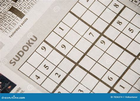 Sudoku stock photo. Image of black, entertainment, enigma - 7836374