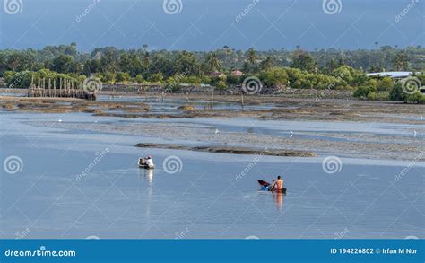 Estuary Transition Zone between the River and the Sea in Lhokseumawe ...