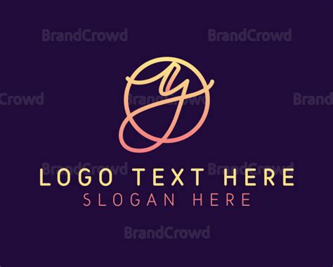 Cursive Calligraphy Letter Y Logo | BrandCrowd Logo Maker