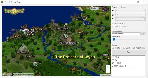 Updated: Wynncraft Map Helper (find Npc's/locations Quick!) | Wynncraft ...